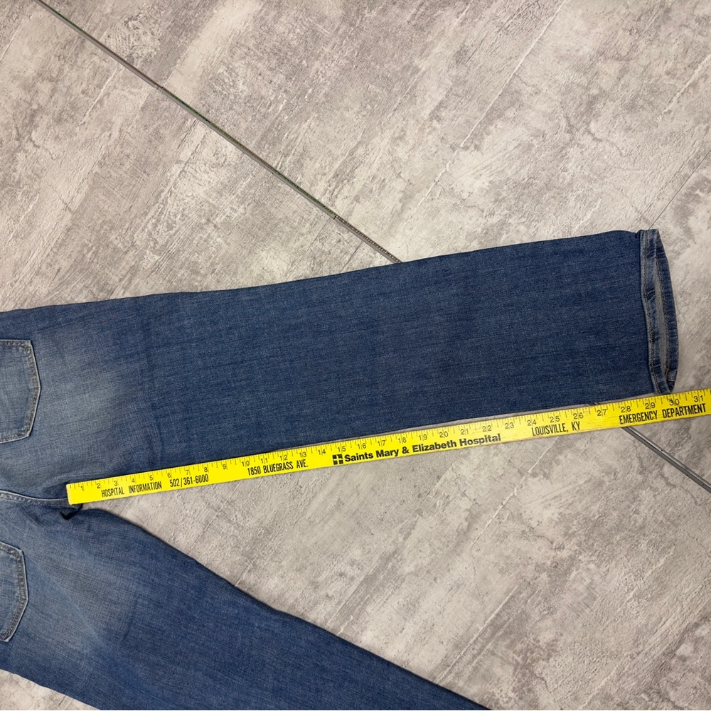 GAP Boyfriend Jeans Size 10 Distressed Medium Wash Denim Relaxed Fit Women - Picture 7 of 9